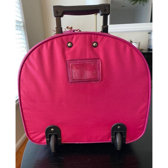 Disney Store 11 Princess Rolling Luggage Kids Pink Travel Suitcase 16 x 14.5 x 7 - Picture 2 of 16